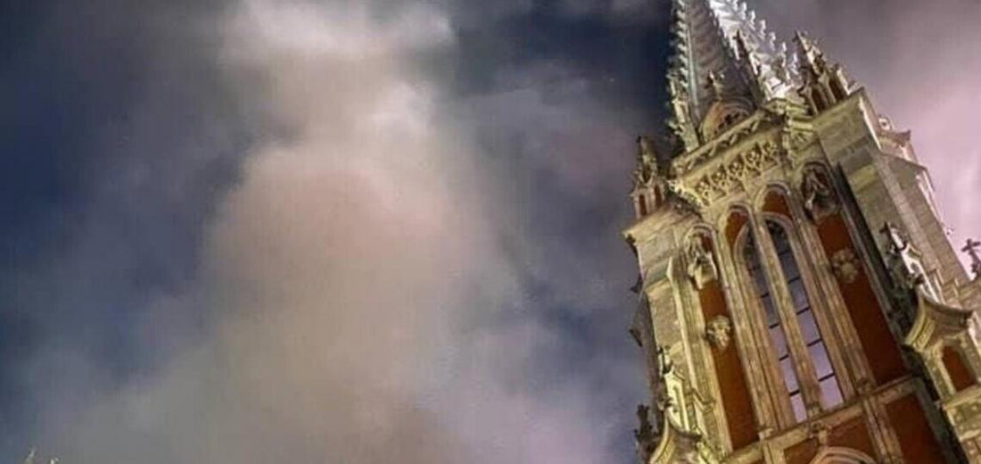 Fire damages historic Catholic church in Ukraine