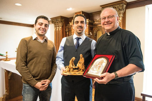 Holy Land Christians offer art to local Catholics