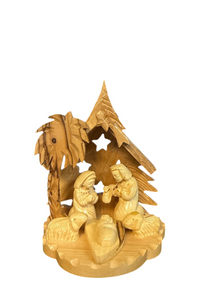Miniature Hand-Carved Olive Wood Nativity Scene – Made in Bethlehem