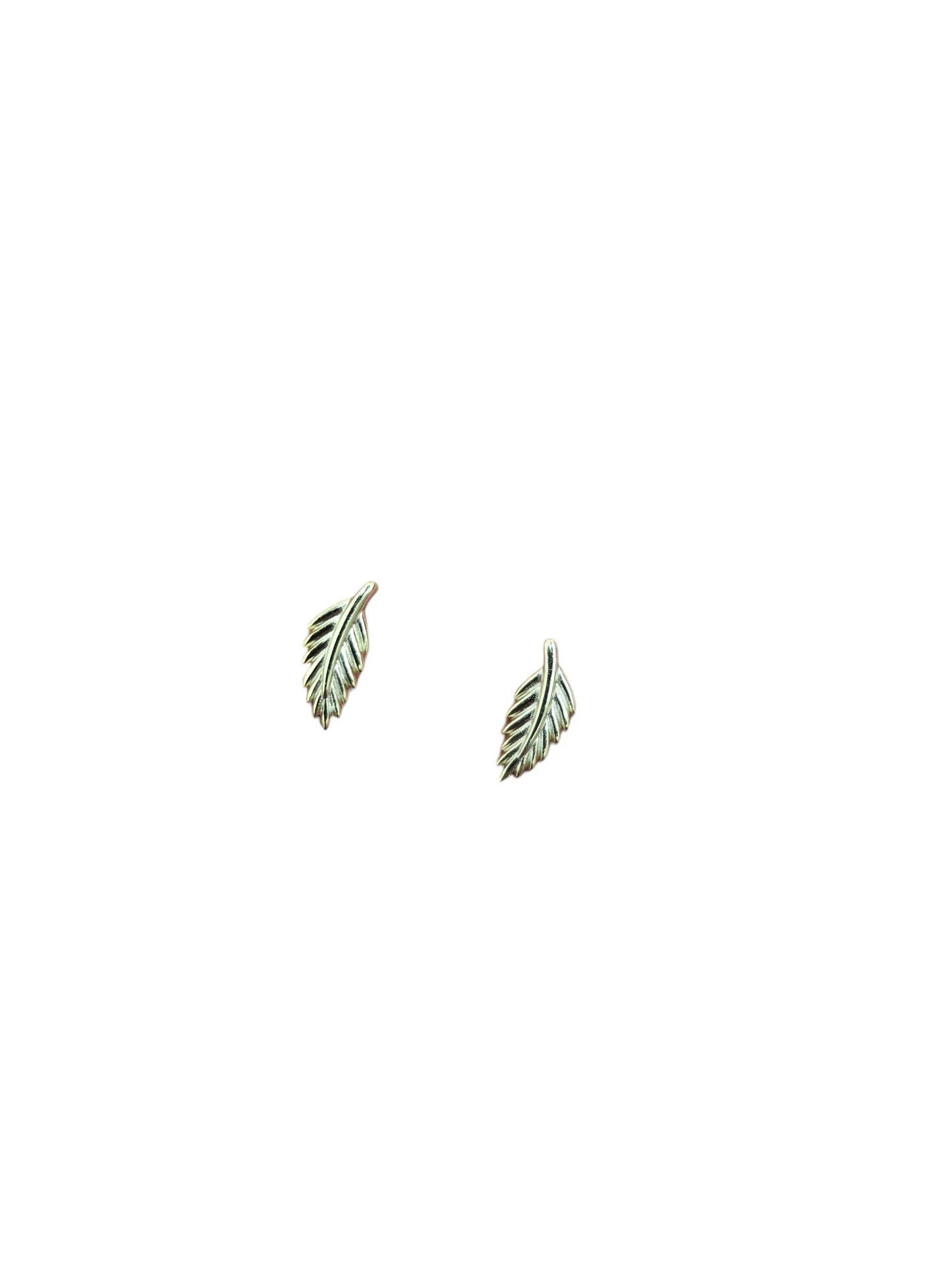 Gold Crystal Leaf Earrings