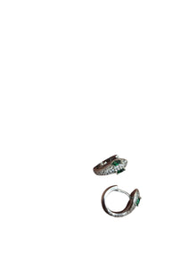 Gold Snake Hoop Earrings