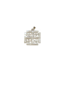Mother of Pearl Jerusalem Cross Pendant Necklace Classic