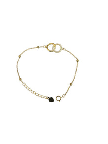Silver Plated Disc Chain Bracelet