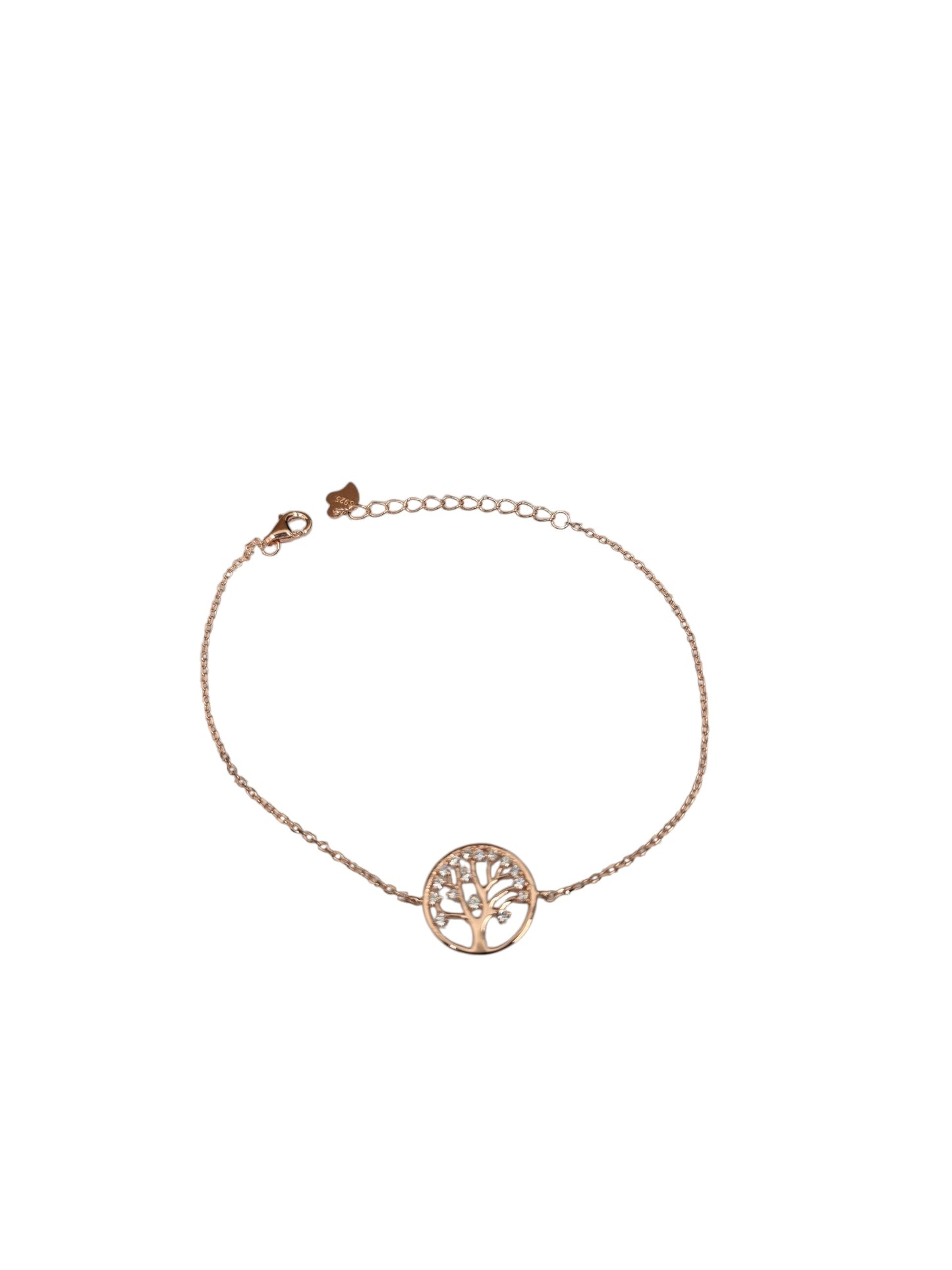Silver Plated Minimal Tree of life Bracelet