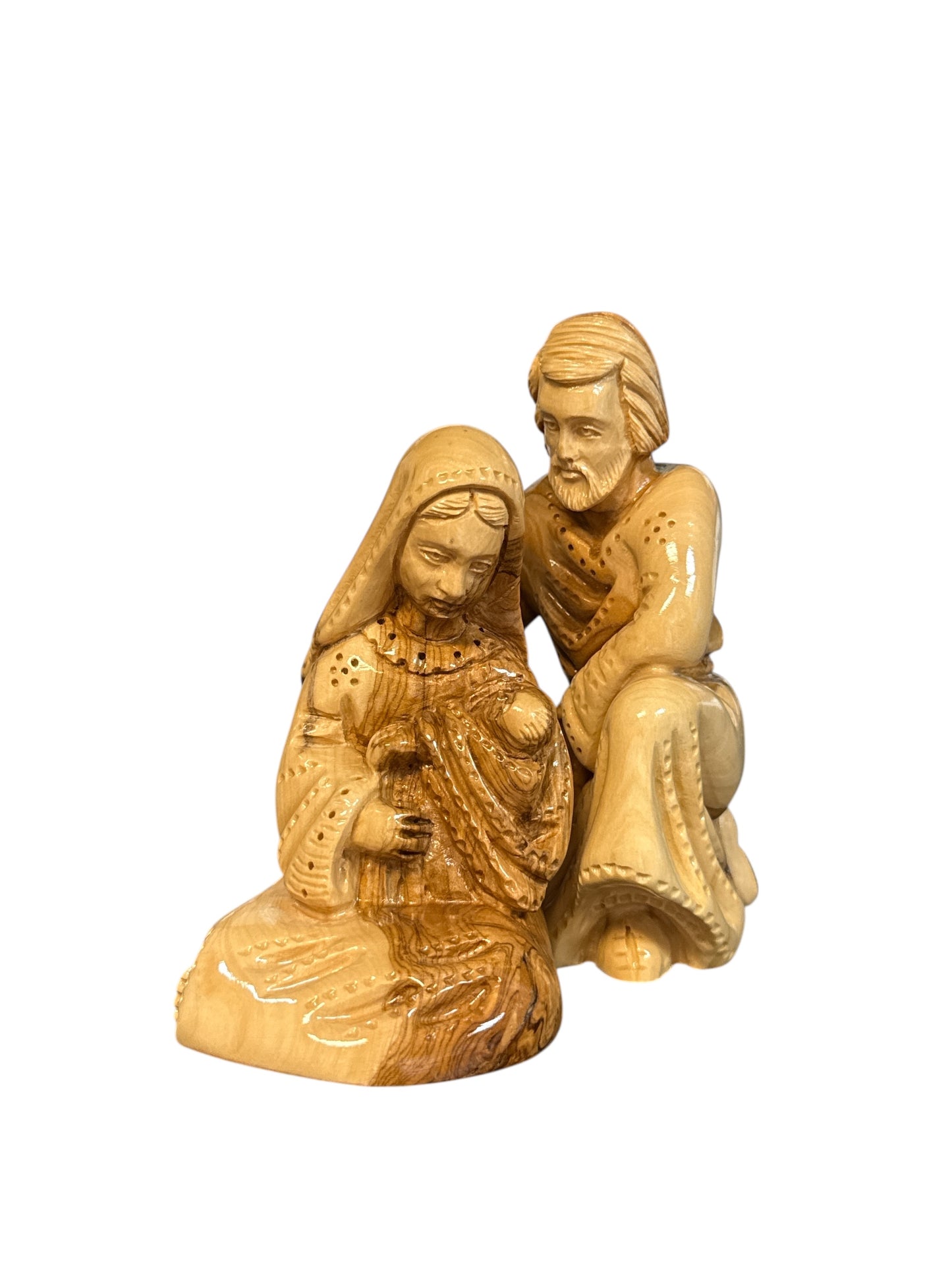 Holy Family – Hand-Carved Olive Wood Statue