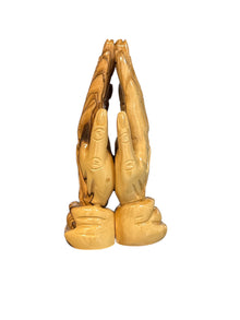 Praying Hands – Hand-Carved Olive Wood Statue