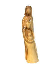Hand-Carved Olive Wood Holy Family – Graceful Tall Design