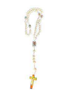 18" Durable Plastic Rosary for Kids – Colorful and Lightweight