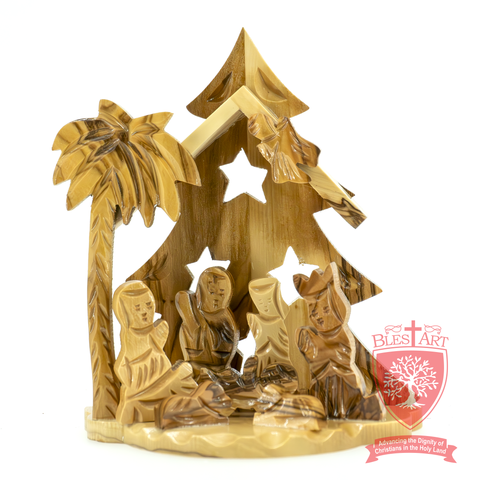 Olive Wood Nativity Set - 7 Styles