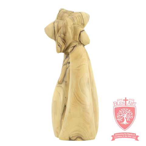 Olive Wood Holy Family Star-Shaped Statue