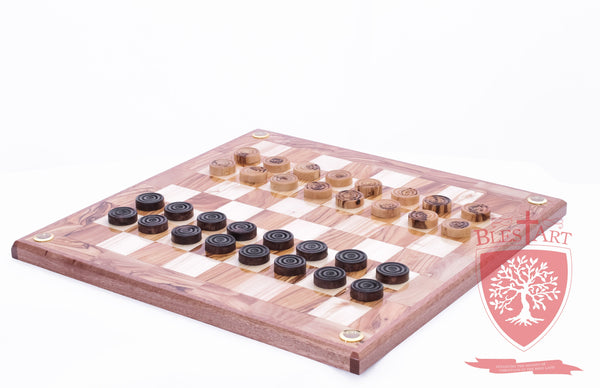 Hand Made Checkers Set with Relics