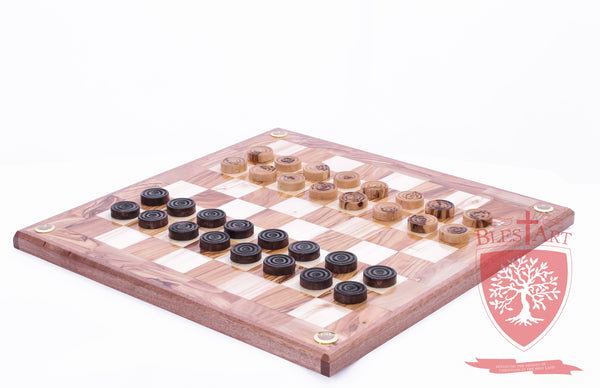 Hand Made Checkers Set with Relics