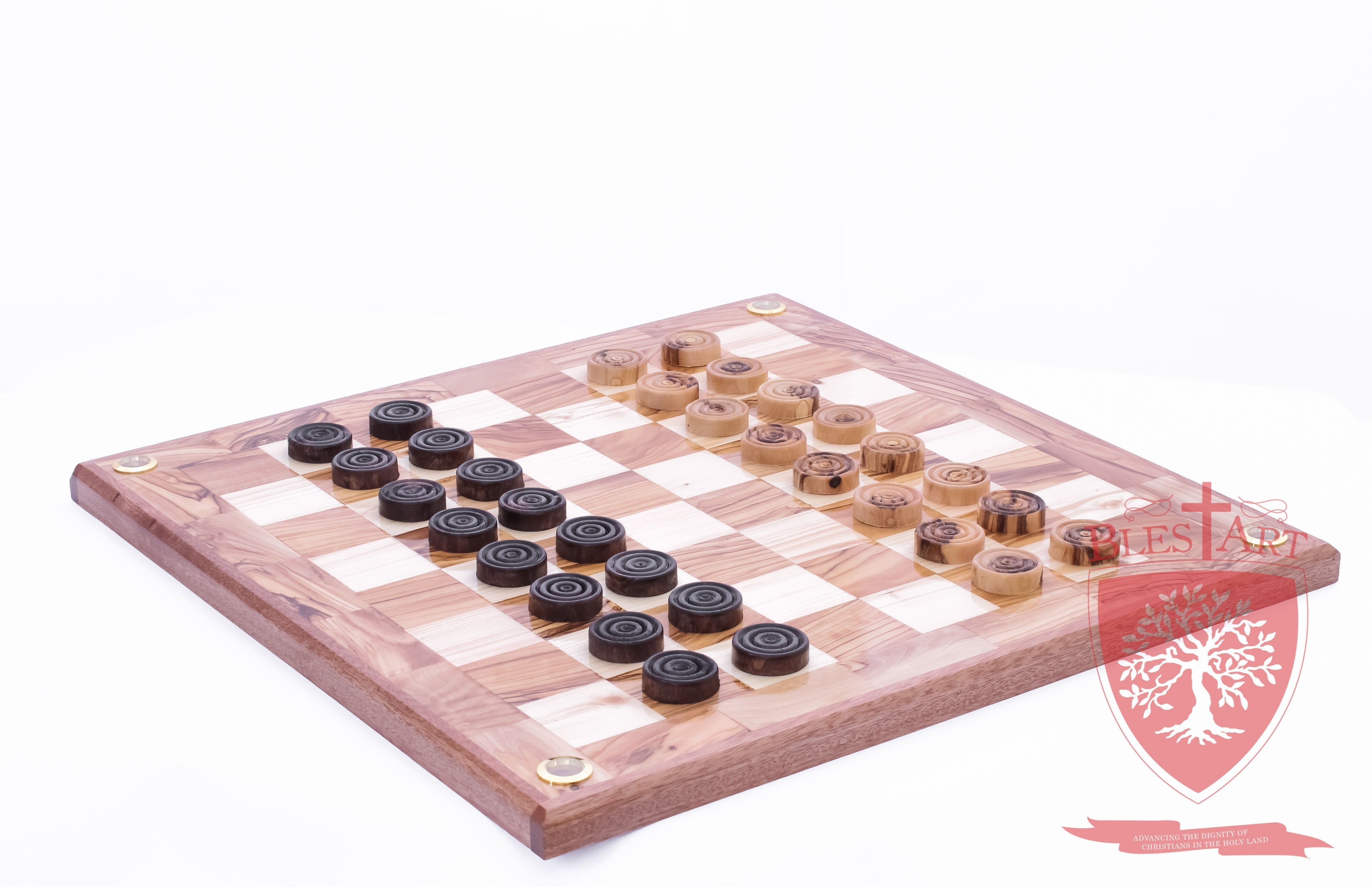 Hand Made Checkers Set with Relics