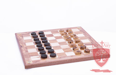 Hand Made Checkers Set with Relics