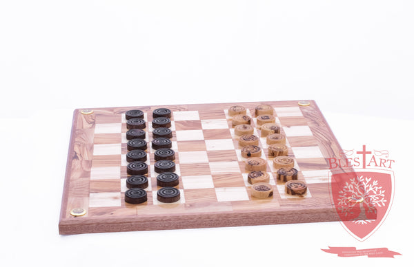 Hand Made Checkers Set with Relics