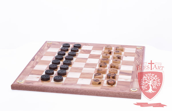 Hand Made Checkers Set with Relics