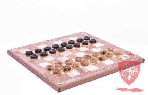 Hand Made Checkers Set with Relics