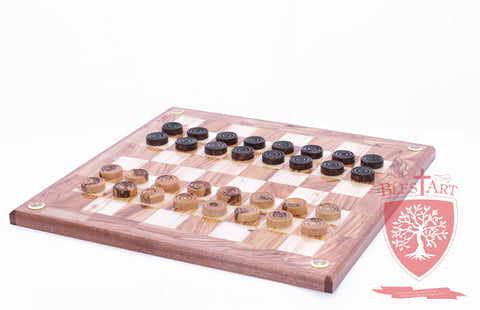 Hand Made Checkers Set with Relics