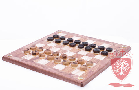 Hand Made Checkers Set with Relics