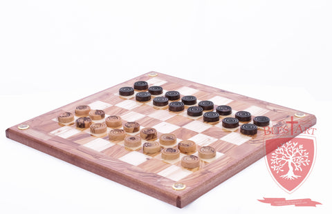 Hand Made Checkers Set with Relics