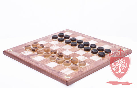 Hand Made Checkers Set with Relics