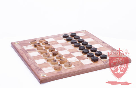 Hand Made Checkers Set with Relics