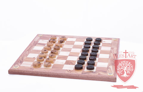 Hand Made Checkers Set with Relics