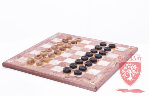 Hand Made Checkers Set with Relics