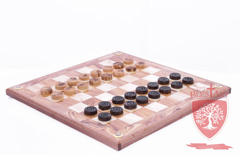 Hand Made Checkers Set with Relics