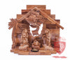 Nativity Set, Musical and non musical, Plain, with Incense from the Tomb of Jesus Size: 7"/ 18 cm Height