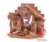 Nativity Set, Musical and non musical, Plain, with Incense from the Tomb of Jesus Size: 7"/ 18 cm Height