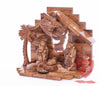 Nativity Set, Musical and non musical, Plain, with Incense from the Tomb of Jesus Size: 7"/ 18 cm Height