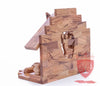 Nativity Set, Musical and non musical, Plain, with Incense from the Tomb of Jesus Size: 7"/ 18 cm Height