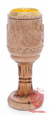 Chalice with the carving of the Last Supper image