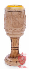 Chalice with the carving of the Last Supper image