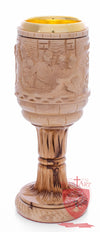 Chalice with the carving of the Last Supper image