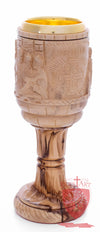 Chalice with the carving of the Last Supper image