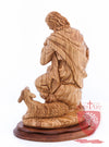 The Good Shepherd, Seated Style, Artistic - Olivewood