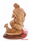 The Good Shepherd, Seated Style, Artistic - Olivewood