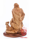 The Good Shepherd, Seated Style, Artistic - Olivewood