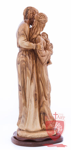 Holy Family, Joseph Looking Over the Shoulder style, Size: 17.7" Height