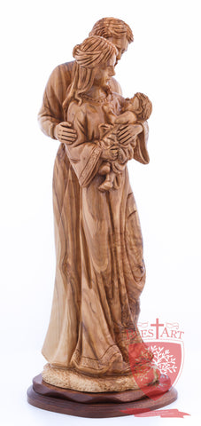 Holy Family, Joseph Looking Over the Shoulder style, Size: 17.7" Height