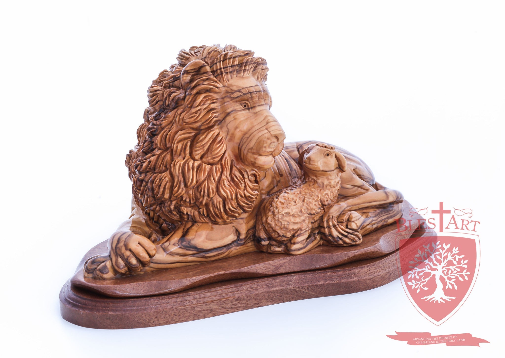 Lion and the Lamb, Size: 6.50" / 16 cm height