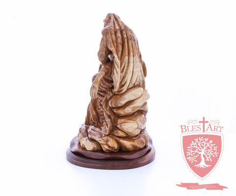 The Pieta on Mahogany Base, Museum Quality, 9"/ 23 cm height