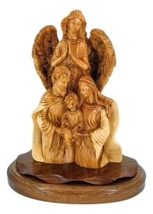 The Holy Family with the Angel, Size: 9.8" X 6.5" X 11.5"