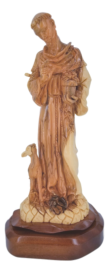 St. Francis with the animals, Cathedral Quality, Size: 10.5" x 8.5" x 21"