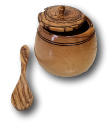 Sugar Bowl with Lid and a spoon