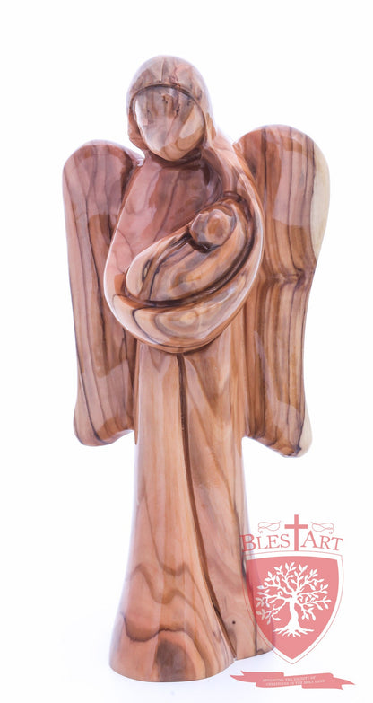 Angel with Baby Jesus, Plain Face