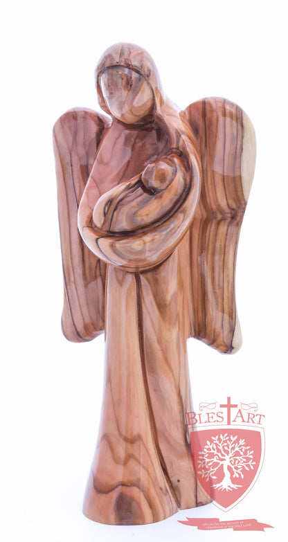 Angel with Baby Jesus, Plain Face