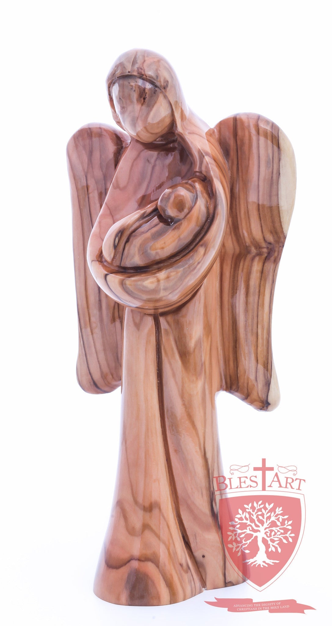 Angel with Baby Jesus, Plain Face